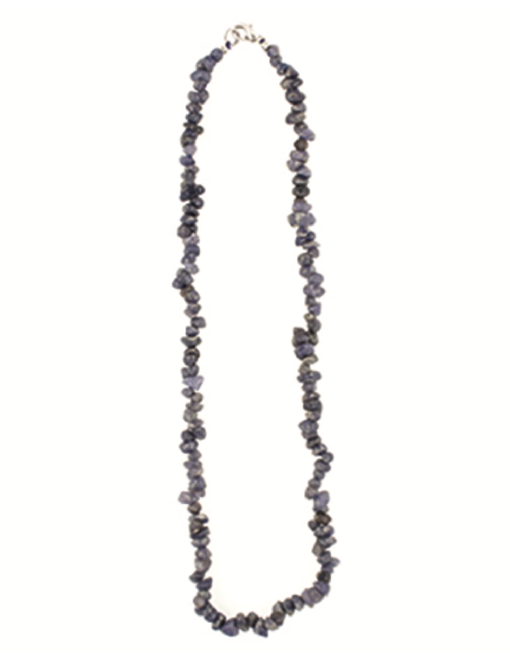 Agaat blauw splitketting (gekleurd)