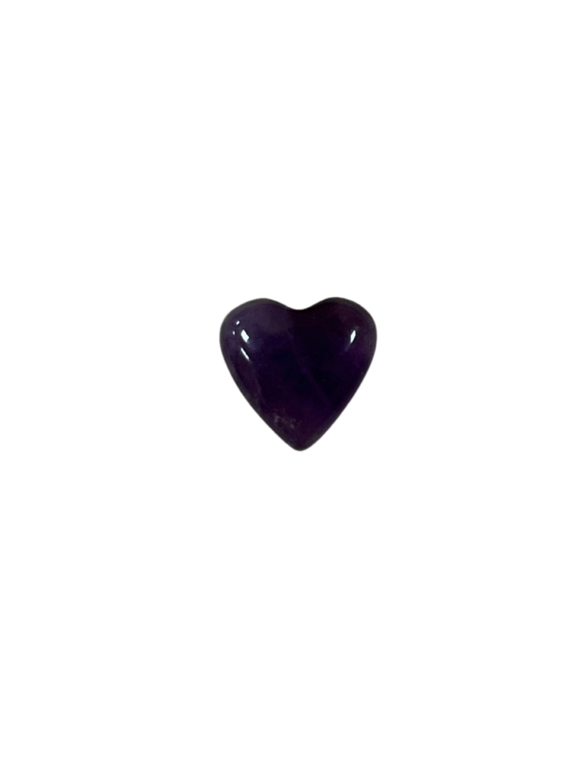 Amethyst gemstone heart 10 mm