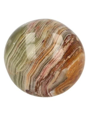 Aragonite (Onyx Marble) gemstone sphere 35 mm