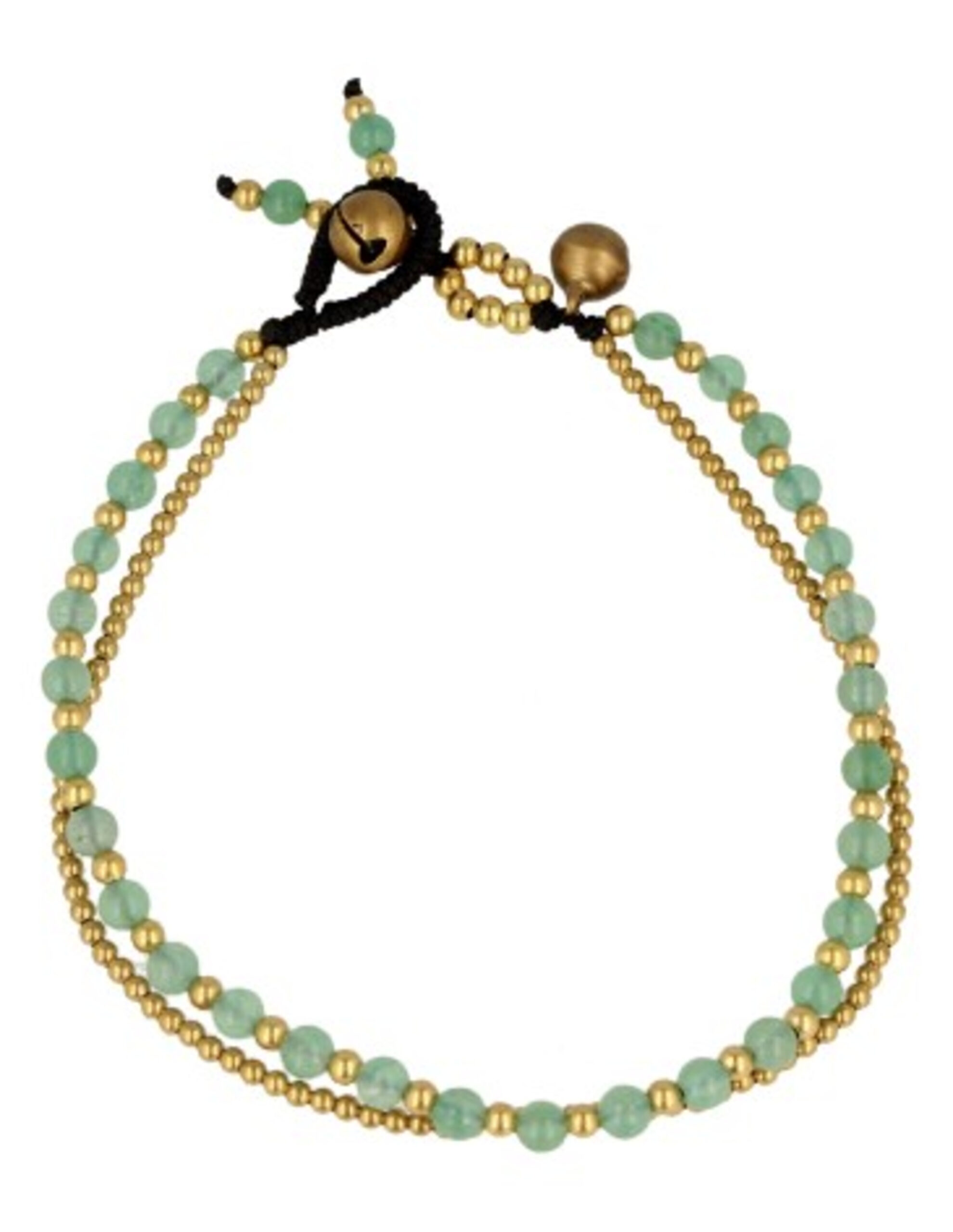Green aventurine anklet gypsy style