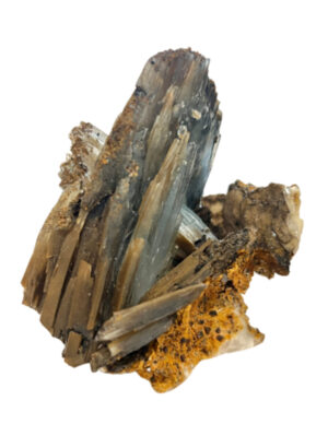 Barite blue / honey A rough no. 02
