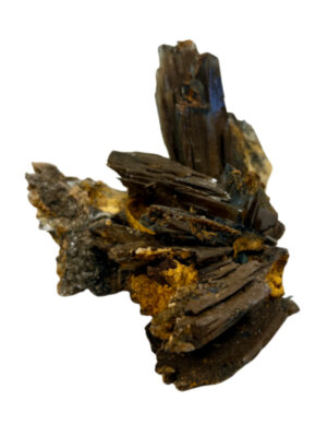 Barite blue / honey A rough no. 04
