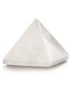 Rock crystal 35 mm gemstone pyramid