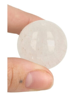 Rock Crystal gemstone sphere 30 mm