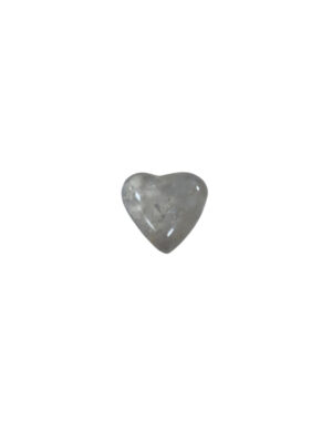 Rock crystal gemstone heart 10 mm