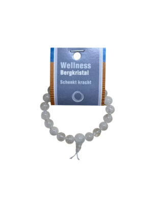 Bergkristal powerbead armband + kaart