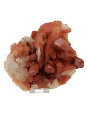 Rock crystal red rough Morocco, per kg