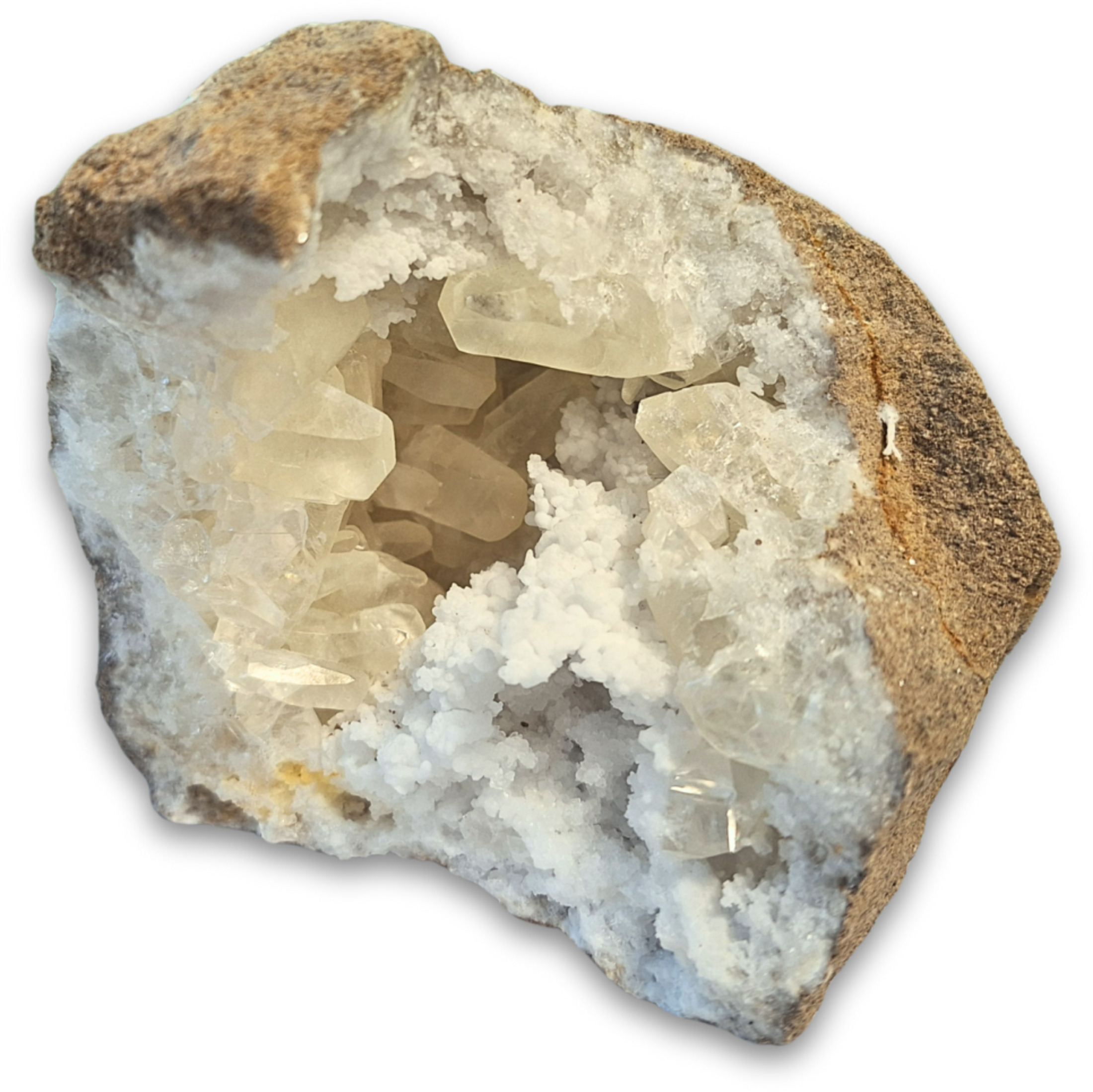 Rock Crystal/Calcite geode no. 05