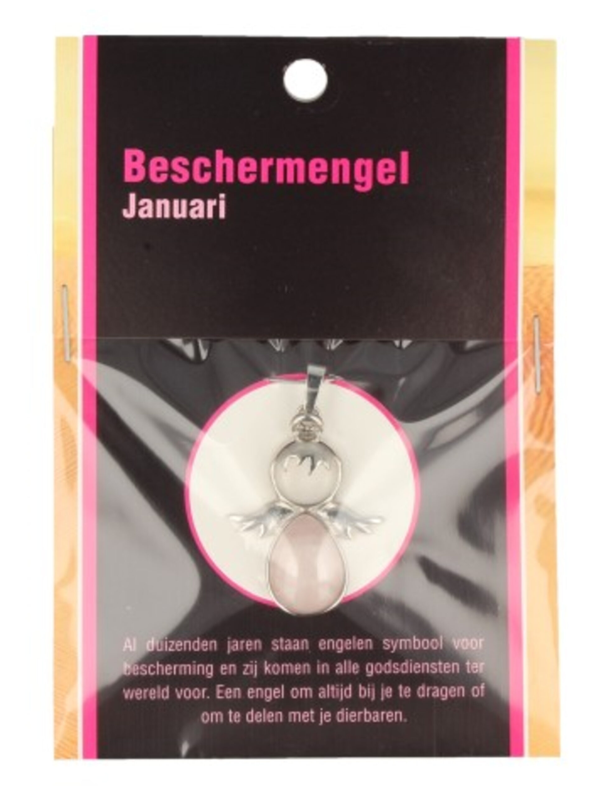 Beschermengel Januari op kaartje