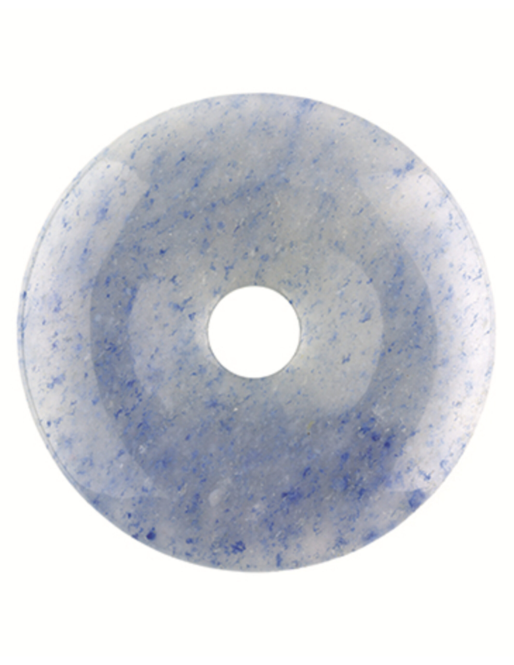 Blue quartz donut 30 mm