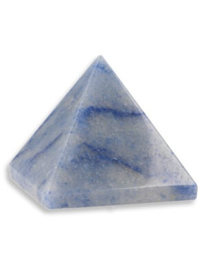 Blue quartz pyramid 25 mm gemstone