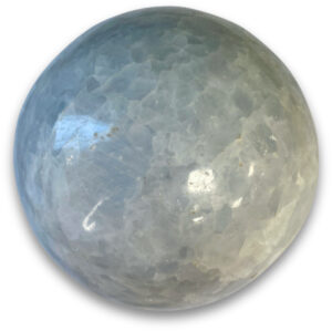 Calcite blue sphere no.06