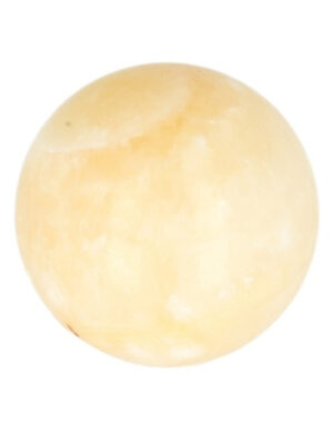Calcite yellow 4 cm gemstone sphere