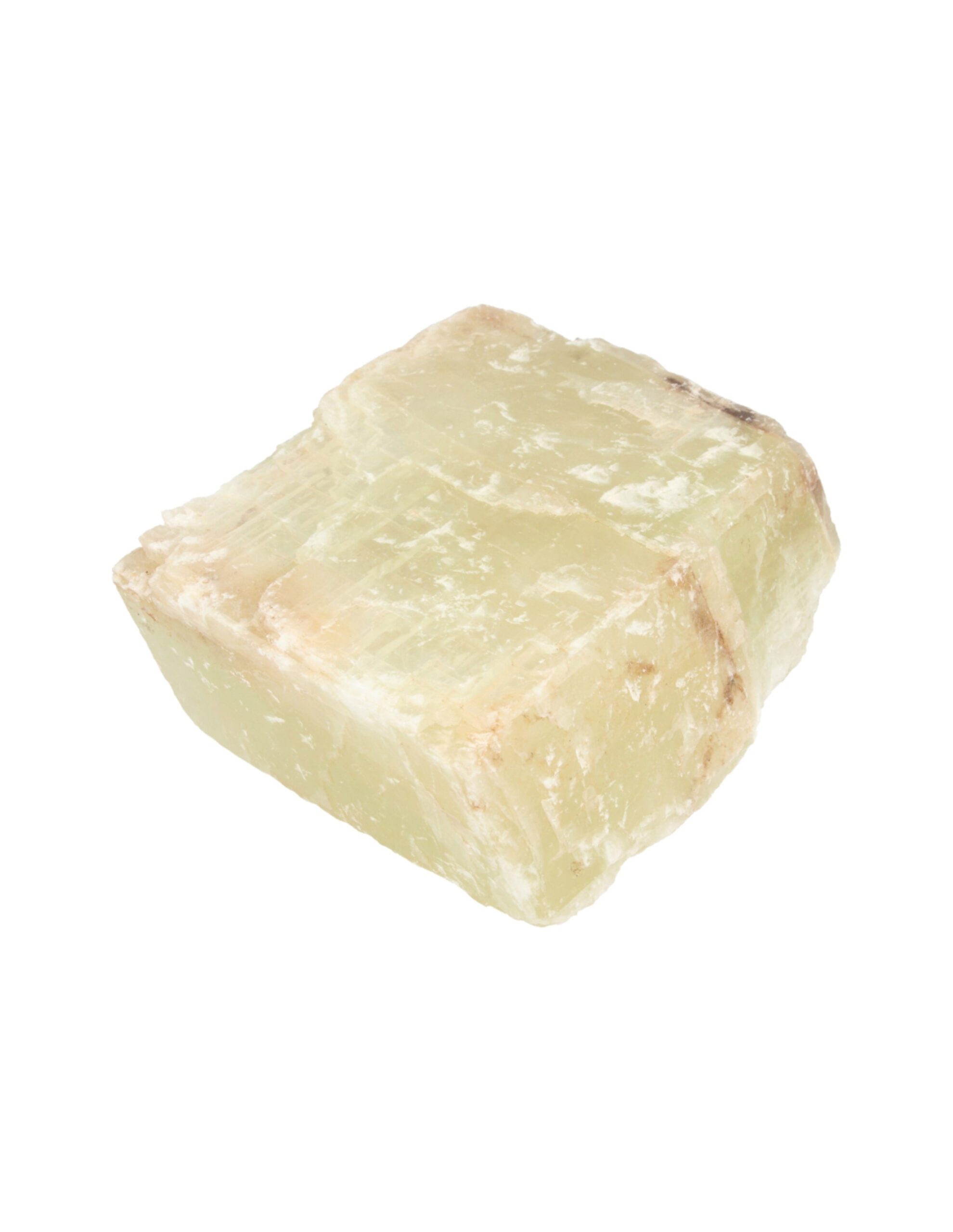 Calcite green Iceland spar rough piece 1 - 1.25 kilos