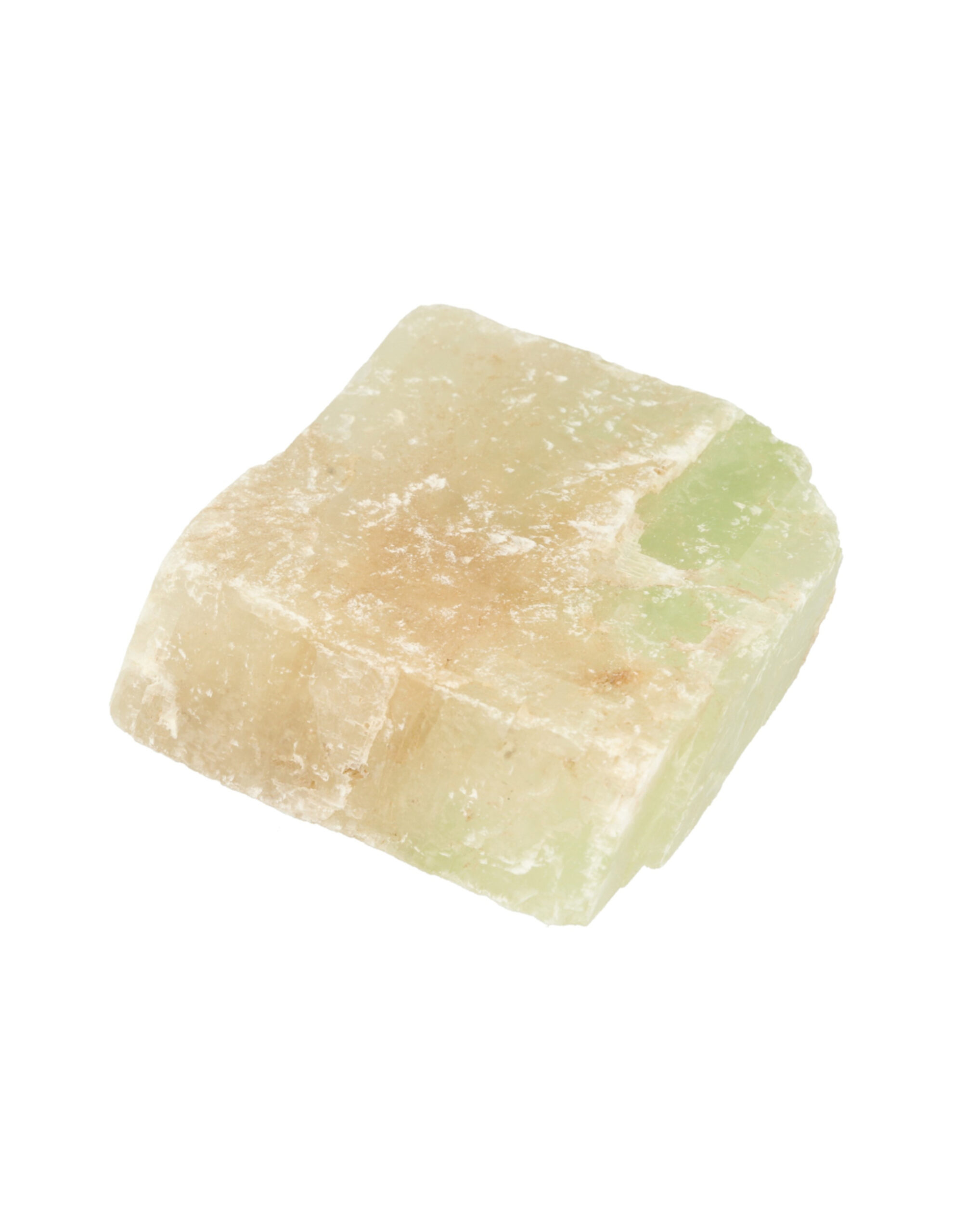 Calcite green Iceland spar rough piece 100-200 grams