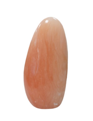 Calciet perzik sculptuur 550 - 700 gram