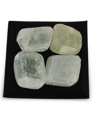 Calciet wit trommelstenen - Icecubes 500 gr.(mt3)
