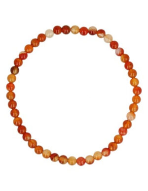Carneool kralenarmband 4 mm