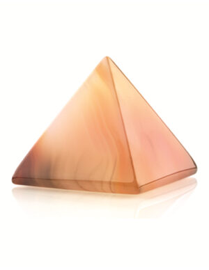 Carnelian pyramid 30 mm gemstone