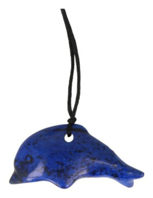 Dolfijn hanger Howliet blauw (gekleurd) doorboord