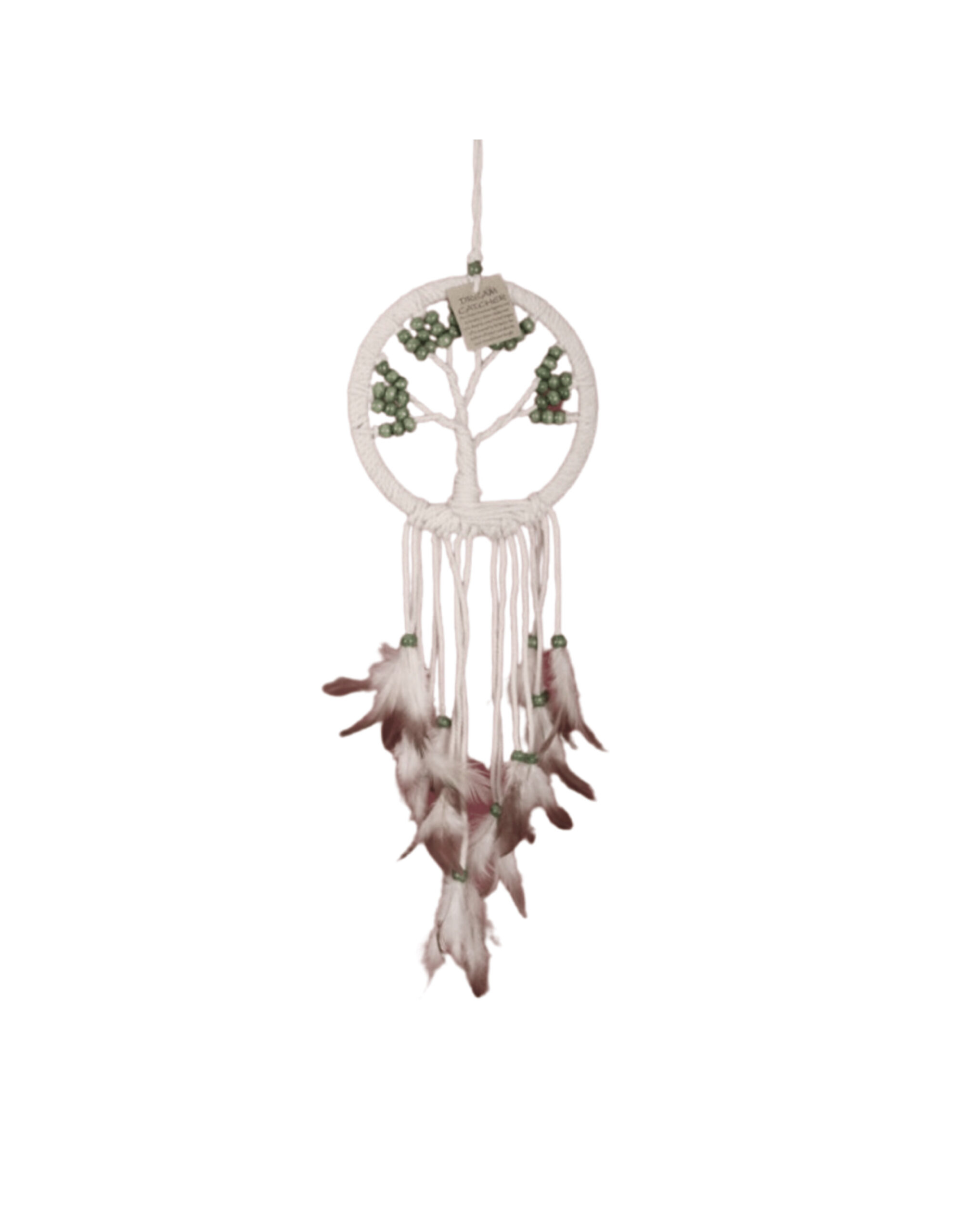 Dromenvanger Tree of life 17 cm groene kralen