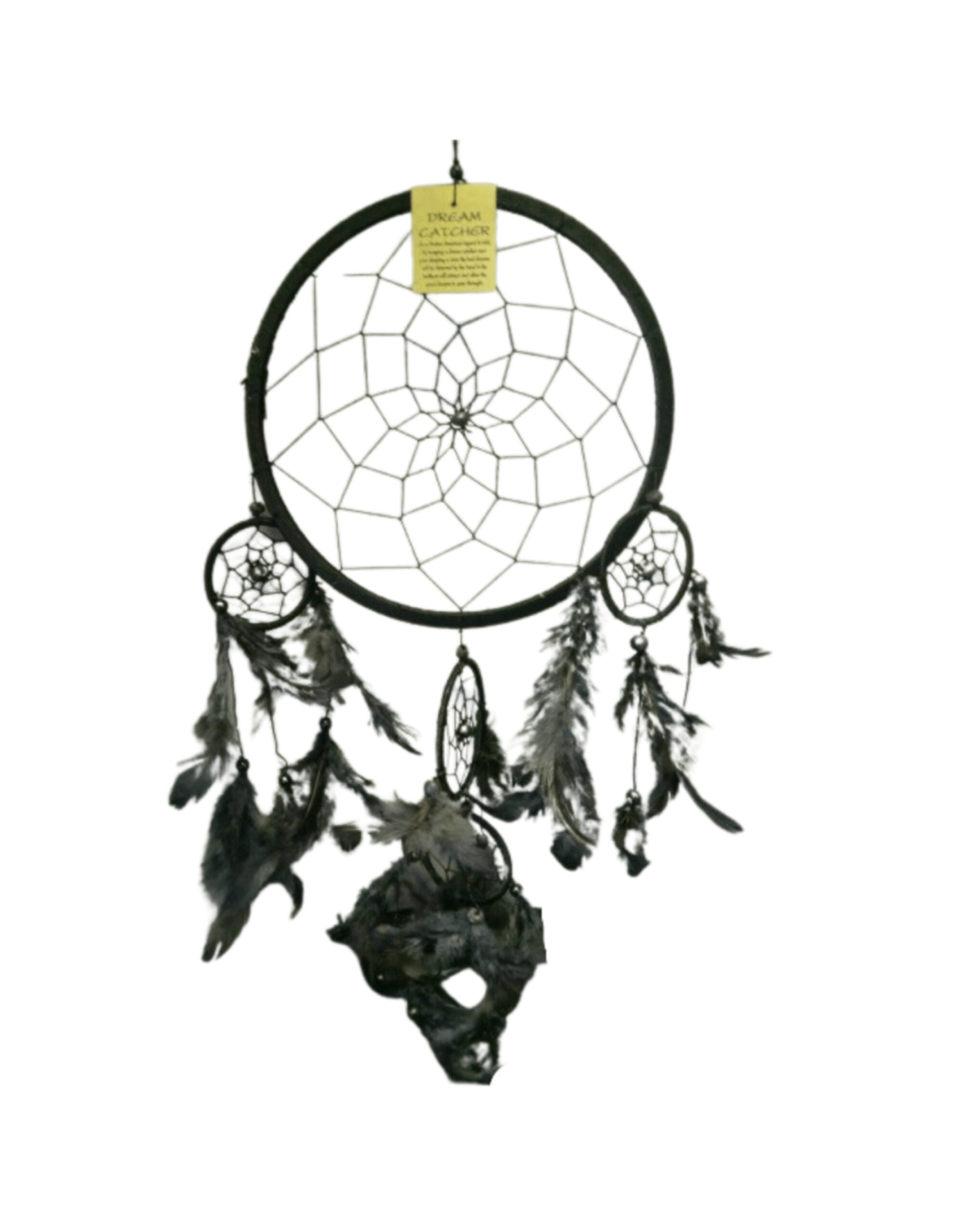 Dromenvanger veren 42cm Zwart