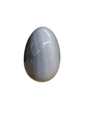 Gemstone egg 30 mm Agate gray