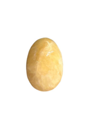 Edelsteen ei 30 mm Calciet geel
