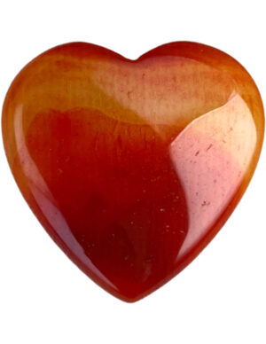 Gemstone heart 30 mm Carnelian