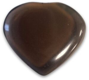 Gemstone heart 30 mm Transparent Obsidian