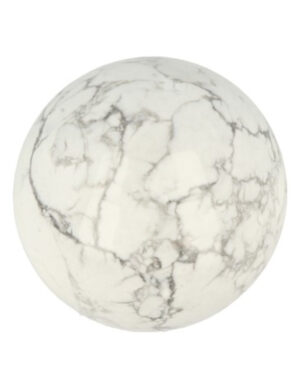 Gemstone Sphere Howlite white 40 mm