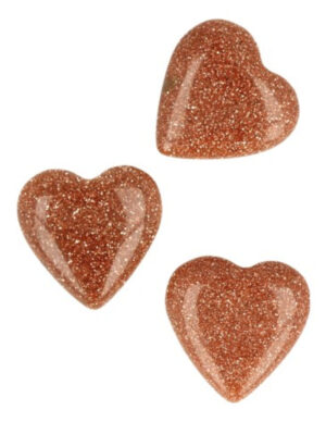 Goldstone gemstone heart 12 mm (synth)