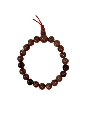 Goldstone power bead bracelet (synth)