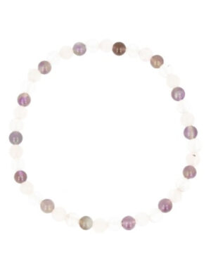 Gouden driehoek kralenarmband 4mm