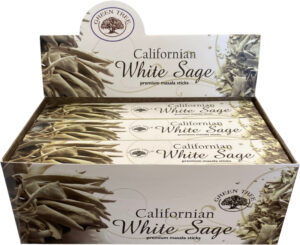 Green Tree Californian White Sage Natural wierook 15 grams - 12 st.