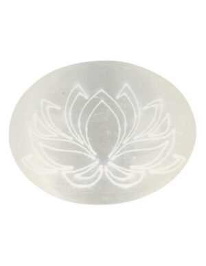 Handsteen Seleniet 6-7 cm lotus