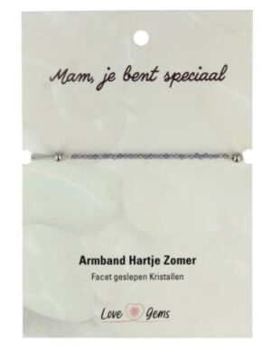 Hartje zomer armband Ioliet - Moederdag
