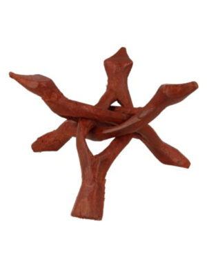 Houten standaard 3-poot groot 14-16 cm