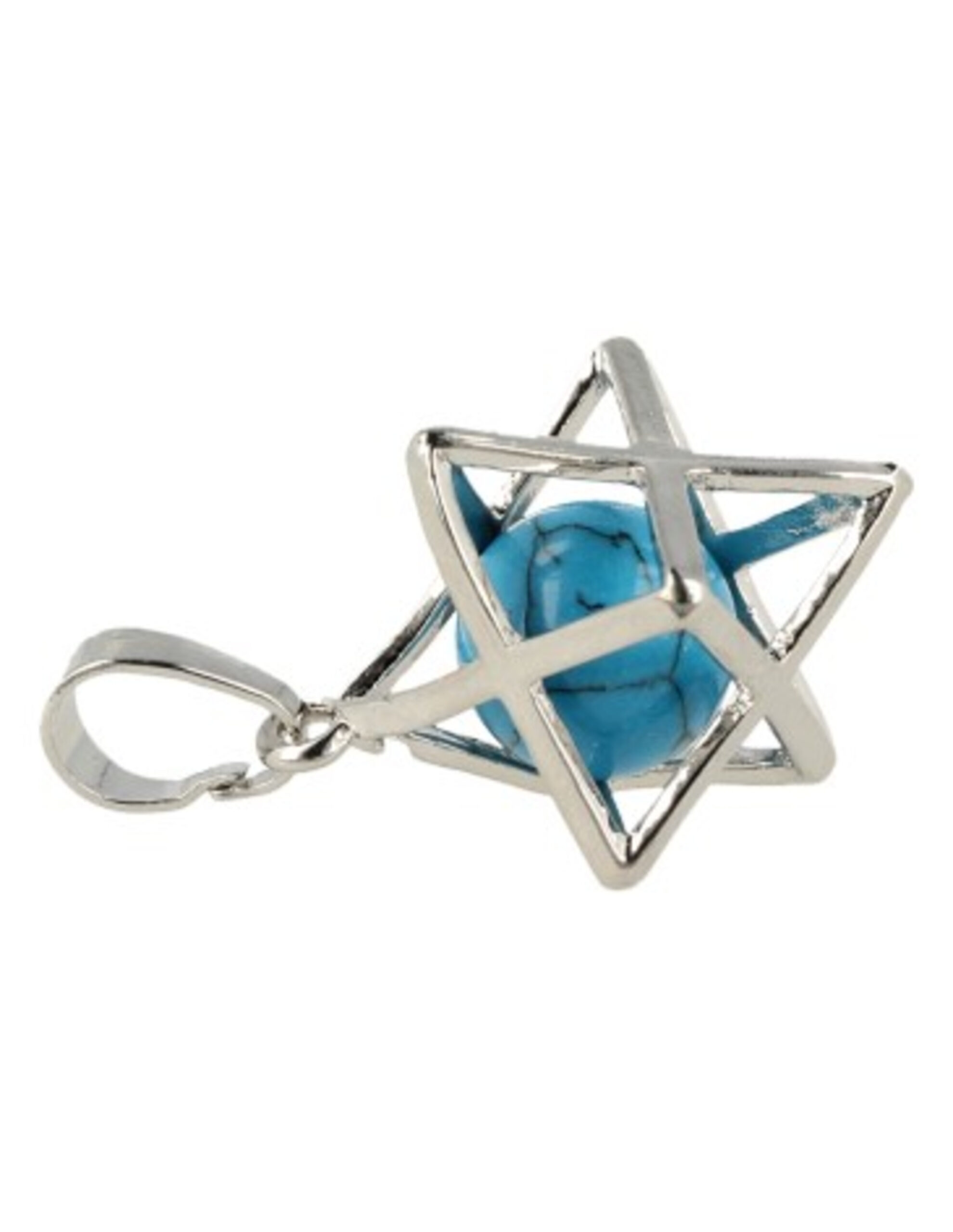 Howliet blauw Merkabah kooihanger (bijgekleurd)