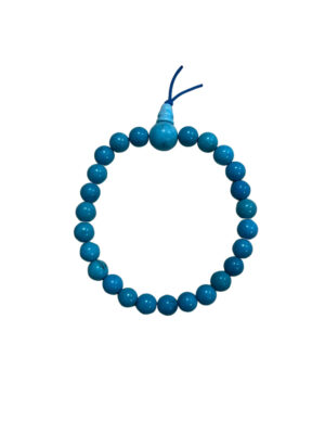 Howlite blue power bead