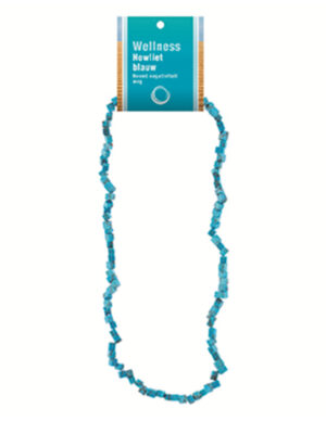 Howliet blauw splitketting + kaart (gekleurd)