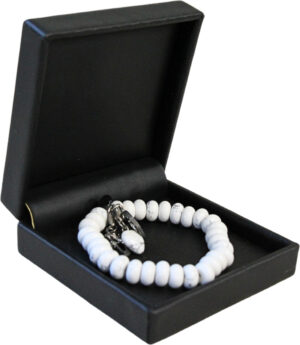 Howlite Ruby Mania, bracelet no. 5, round