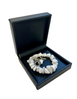 Howlite Ruby Mania, bracelet no. 6, nugget