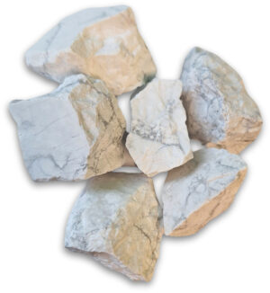 Howlite white 250g rough nuggets