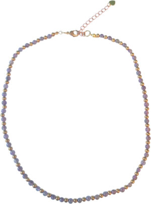 Ibiza love ketting Amethist brons