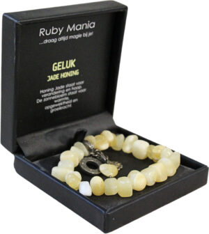 Jade honey Ruby Mania, bracelet no. 4, nugget
