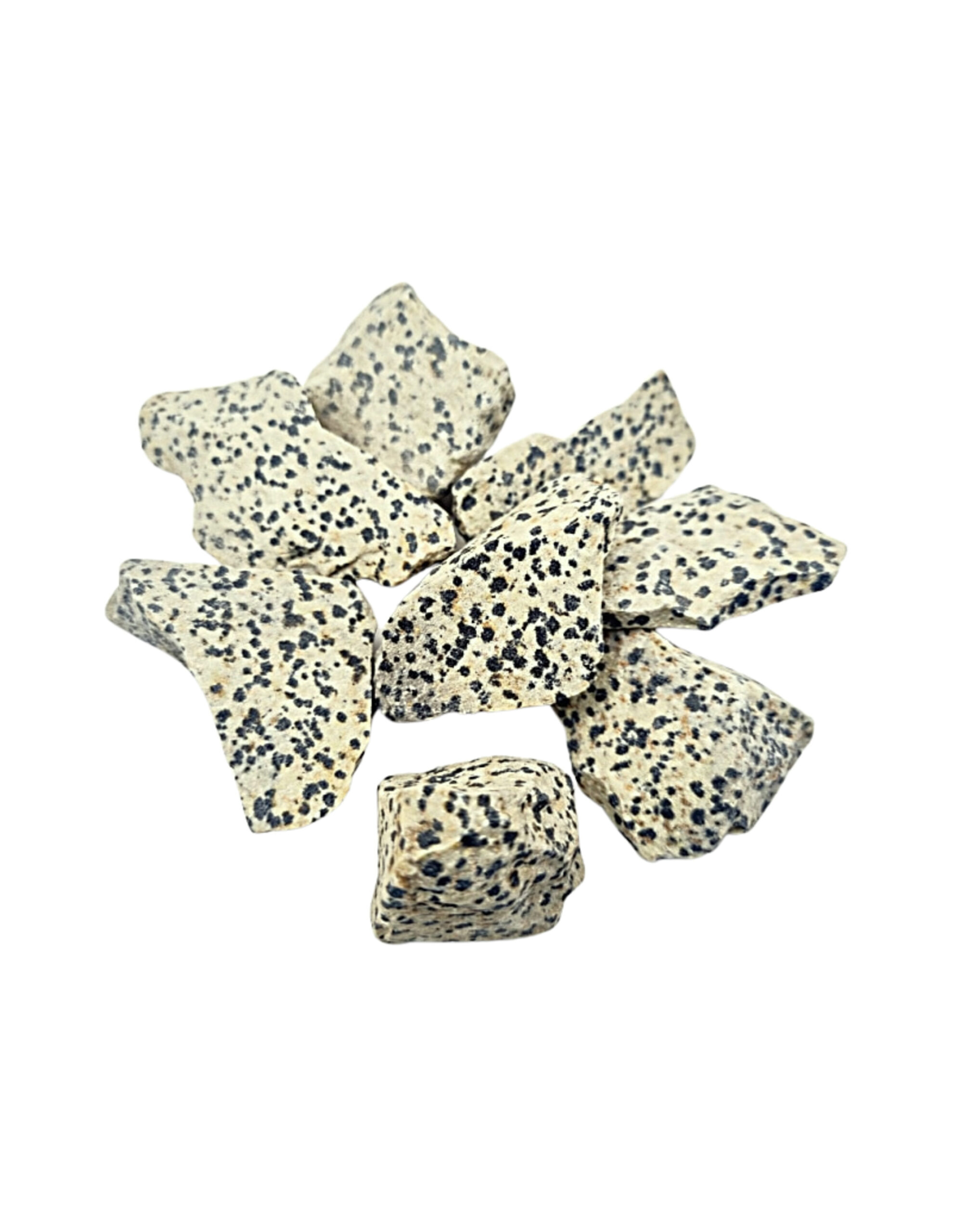 Jasper Dalmatian rough nuggets, per kg