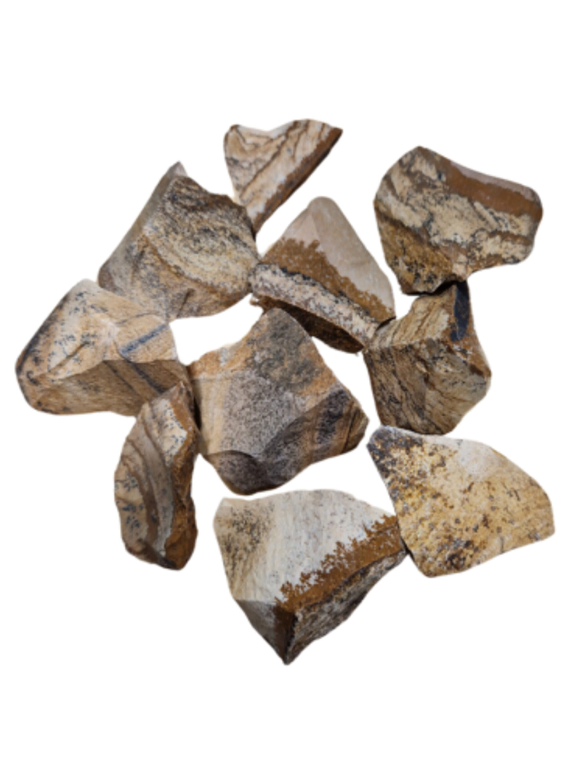 Jasper landscape 250 gr. rough nuggets