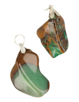 Jasper Moonshine Green gemstone pendant