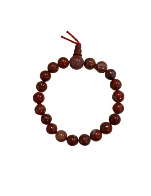 Jasper red power bead bracelet